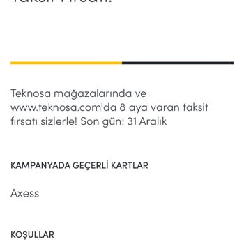 Akbank Teknosa Taksit Kampanyası Problemi