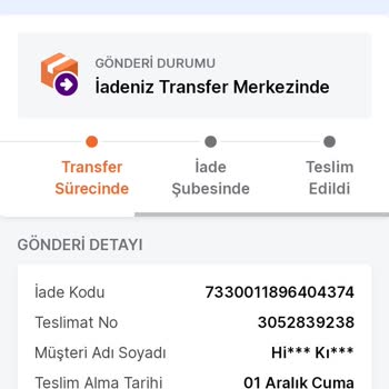 Trendyol Ekspres'in 30 Gündür İadeyi Teslim Edememesi