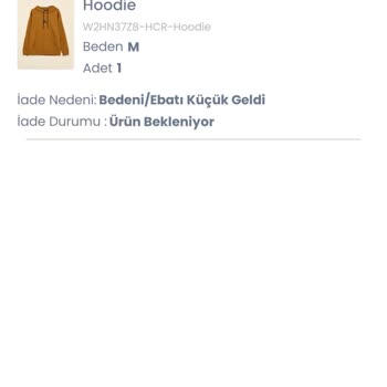 LC Waikiki İade Edilen Ürünün Kargoda Kaybolması Sonucu Yaşanan Sorunlar