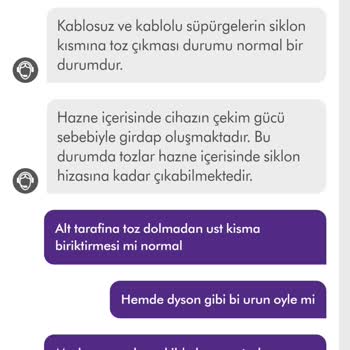 Dyson V15 Toz Haznesi Yerine Cyclon Tarafına Toz Topluyor