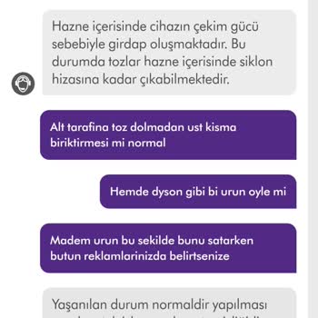 Dyson V15 Toz Haznesi Yerine Cyclon Tarafına Toz Topluyor