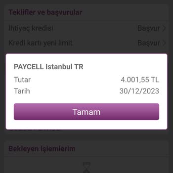 Paycell Gönderdiğim Paranın İadesini İstiyorum
