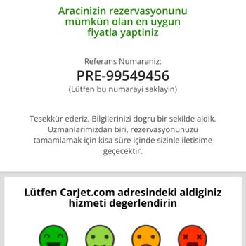 Carjet Mağdur Edildim Paramın İadesini İstiyorum