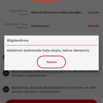 Akbank Hisse Senedi Hesabı Açarken Döküman Hatası Vermesi
