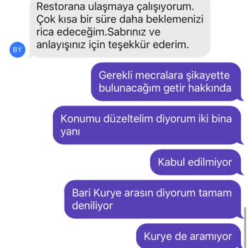 GetirYemek Getir Pişmanlıktır Yanlış Adrese Teslim