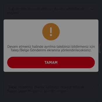 Ziraat Bankası Ziraat Süper Şube Hizmet Sonlandırma