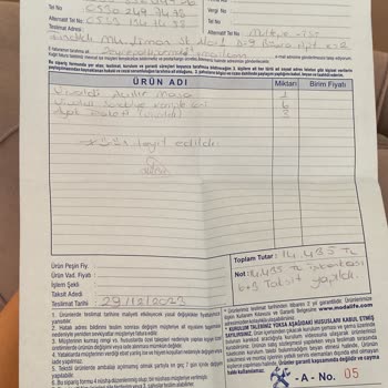 Modalife Mobilya Mağazasının Teslimat Sürecindeki Aksaklıklar