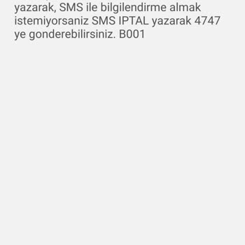 Ziraat Bankası Limit Artırırım Mesajı
