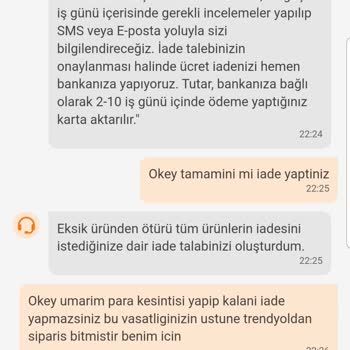 Trendyol Eksik Ürün İadesi