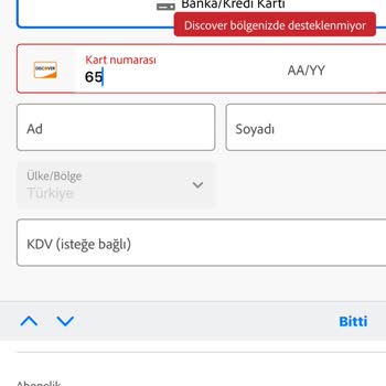 Adobe Ve Troy Kredi Kartı