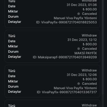 Casinoviva Para Çekimde Sorun