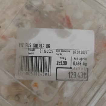 Çağdaş Marketler Bozuk Rus Salatası
