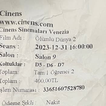 Cinens Venezia AVM Şikayet