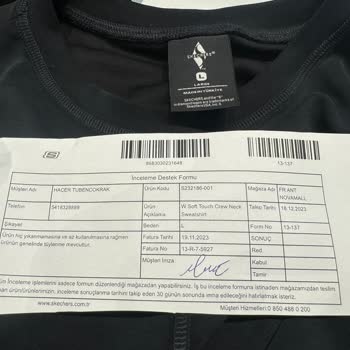 Skechers Yeni Sweatshirt'te Tüylenme Sorunu!