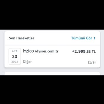 Dyson Ödemeyi Aldı Ürünümü Göndermiyor.