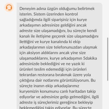 Trendyol GO Ücret İadesi