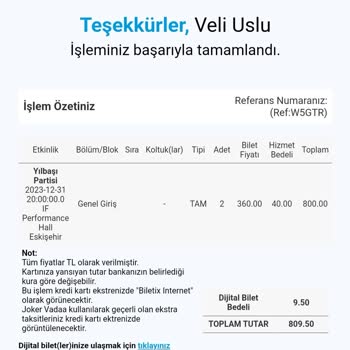 If Performance Hall If Eskişehir Performance Hall İçeri Almadılar.