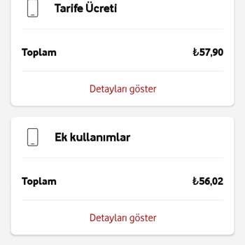 Vodafone Kabarık Faturalar