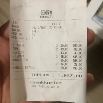 Enra Kebap Beklentileri Karşılamayan Kebap Deneyimi