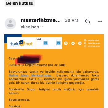 TurkNet İnternet Geçiş Başvurusu Hakkında