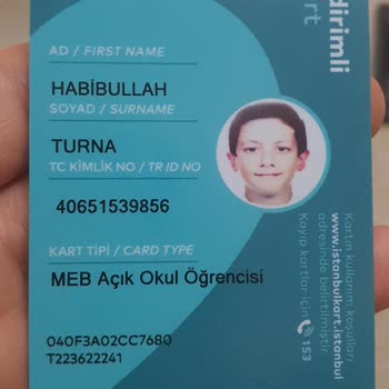 BELBİM (İstanbulkart) İstanbul MEB Öğrencik Kart