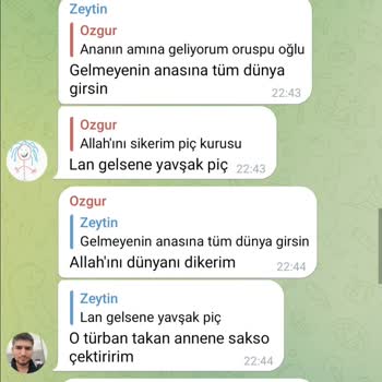 Telegram Allah A Peygambere Küfür