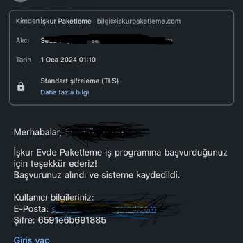 İŞKUR Evde Paketleme