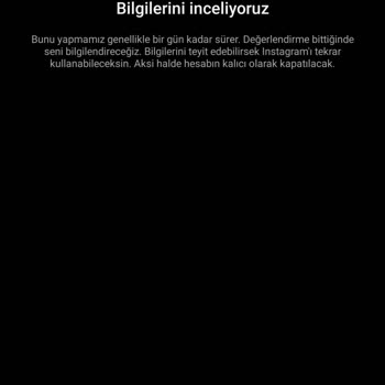 Instagram Hesabım Askıya Alındı
