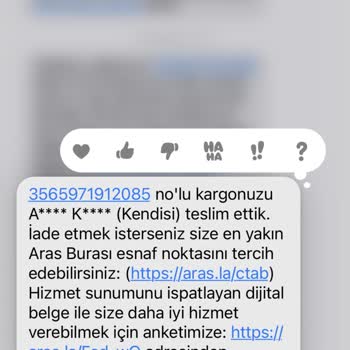 Aras Kargo Kargom Teslim Edilmedi