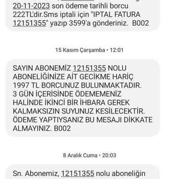 İzsu Yüksek Tüketime İtiraz