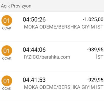 Bershka Bana Ait Olmayan İşlem İptali