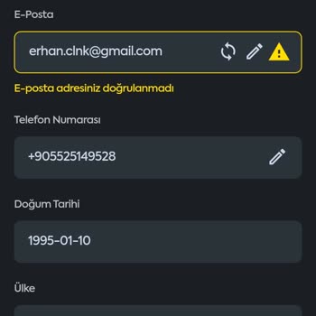 Starzbet Mail Adresi Güncelleme
