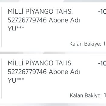 Ziraat Mobil Milli Piyango İşlem Hatası