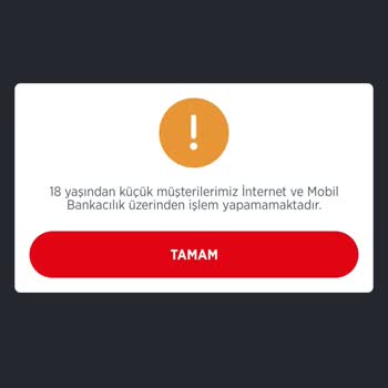 Ziraat Bankası 18 Yaş Altı Sorunu!