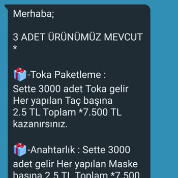 Esentürk Paketleme İşlemi İçin Önlem Talebi