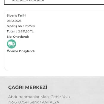 Bebeji Satın Aldığım Ürünün Gönderilmemesi