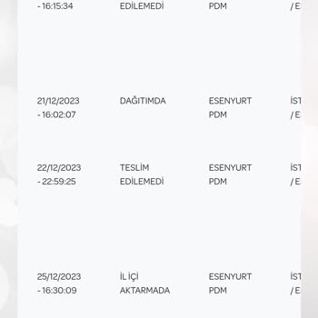 PTT Kargo Teslim Edilmeyen Kimlik Kartım