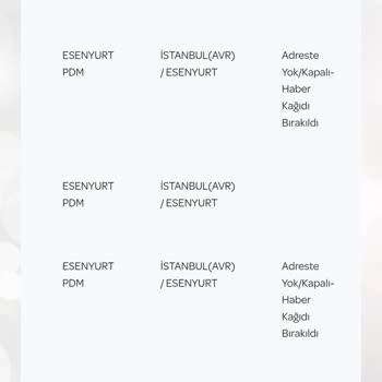 PTT Kargo Teslim Edilmeyen Kimlik Kartım