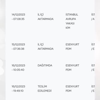 PTT Kargo Teslim Edilmeyen Kimlik Kartım