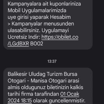 Uludağ Turizm Bilet Değişikliği Talebi Ve Müşteri Hizmetleri Deneyimi