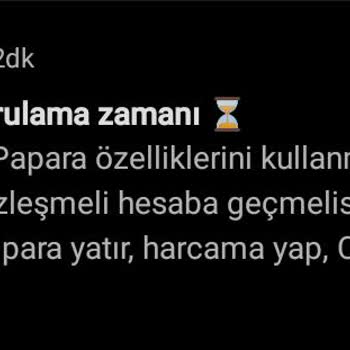 Papara Sözleşmeli Hesaba Geçemiyorum
