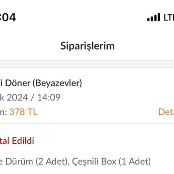 Trendyol Yemek Siparişimi İptal Etmedi Para İadesi Yapmadı