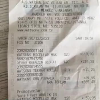 Watsons Benden Fazla Para Aldı