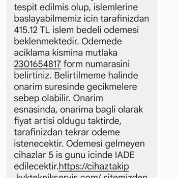 KVK Teknik Servis İşleyiş Yavaş