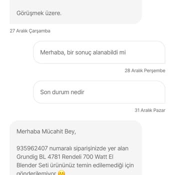 Hepsiburada Çevrimiçi Alışveriş Platformunda Ürün Temin Ve Gönderim Sorunu