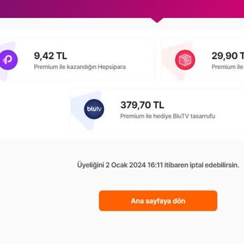 Hepsiburada Premium İptalinde Zorluk Çıkarıyor.