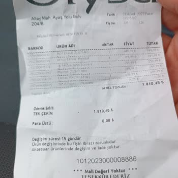 Giysa Da İade Edilemeyen Ürün