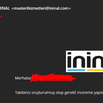 İninal Kart Onaylı Hesap Para Yatıramama Ve İlgisizlik