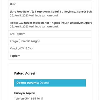 Diabstore Teslimat Eksik Geldi