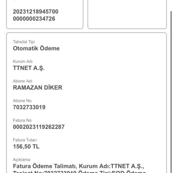 Türk Telekom İki Kere Kesilen Fatura